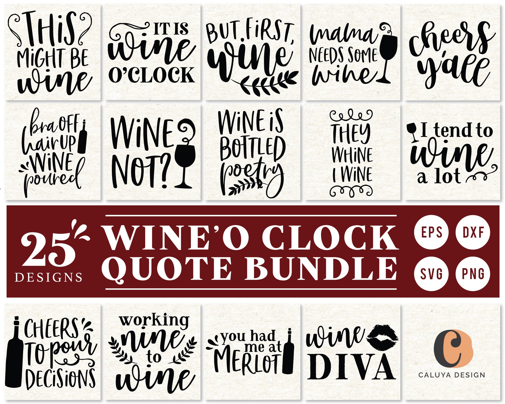 Wine Lover Quote SVG Bundle | 25 Pack