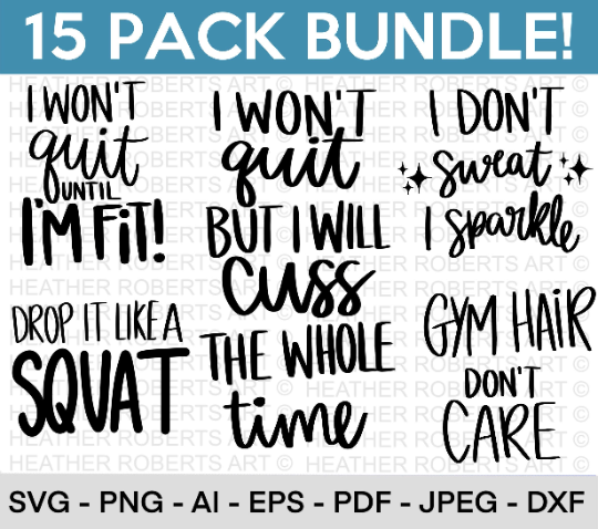 Workout SVG Bundle